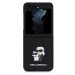 Karl Lagerfeld PU Saffiano Karl and Choupette NFT Zadný Kryt pre Samsung Galaxy Z Flip 5 Black