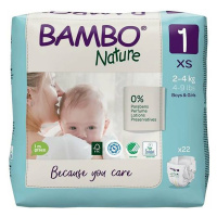 BAMBO Nature 1 Detské plienkové nohavičky 2-4 kg 22 ks