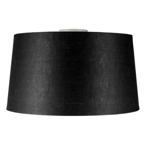 Moderné stropné svietidlo biele s čiernym tienidlom 45 cm - Combi QAZQA
