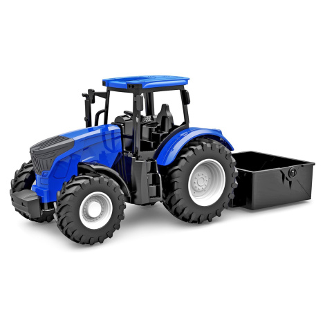 Kids Globe traktor modrý so sklápačkou voľný chod 27,5cm