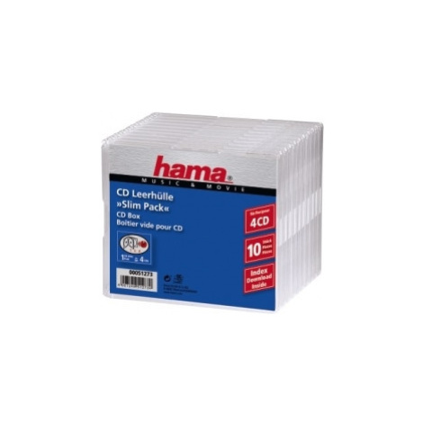 Hama 51273 CD box Slim 4, 10 ks