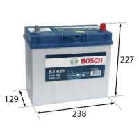 BOSCH S4 45Ah Autobatéria 12V , 330A , 0 092 S40 200