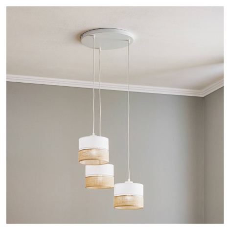 Závesné svietidlo Linobianco, okrúhle, 3-plameňové TK Lighting