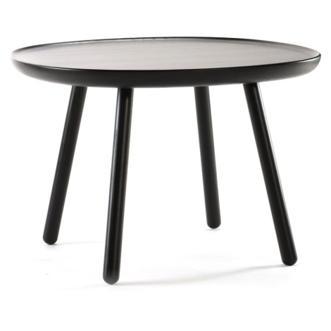 Čierny stolík z masívu EMKO Naïve, ø 64 cm