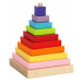 CUBIKA 13357 Farebná pyramída - drevená skladačka 9 dielov