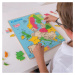 Bigjigs Toys Drevené puzzle mapa Európy 25 dielikov