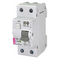 Chránič prúdový s nadprúdovou ochranou KZS-2M 1p+N AC C25/0,03 10kA (ETI)