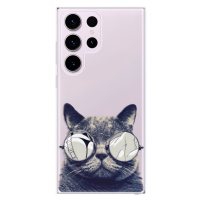 Odolné silikónové puzdro iSaprio - Crazy Cat 01 - Samsung Galaxy S23 Ultra