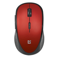 Myš bezdrôtová, Defender Hit MM-415, černo-červená, optická, 1600DPI