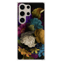 Odolné silikónové puzdro iSaprio - Dark Flowers - Samsung Galaxy S24 Ultra