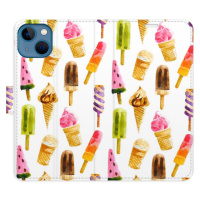 Flipové puzdro iSaprio - Ice Cream Pattern - iPhone 13