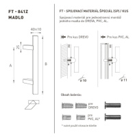 FT - MADLO kód 841Z 40x10 mm SP ks NEM - nerez matná (F60) 40x10 mm 1600 mm