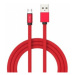 USB Kábel Ruby Series Micro USB 1m, červený VT-5341 (V-TAC)