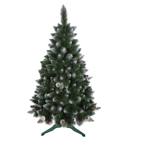 domtextilu.sk Vianočný stromček borovica so šiškami a kryštálikmi 150 cm 71022