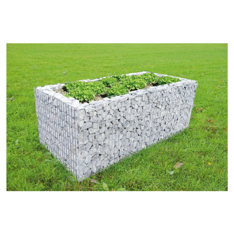 Gabionový vyvýšený záhon Š 200 cm x H 100 cm x V 80 cm