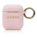 Guess Silicone Case AirPods 1/2 GUACCSILGLLP Pink