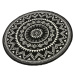 Kusový koberec Celebration 103441 Valencia Black kruh - 200x200 (průměr) kruh cm Hanse Home Coll