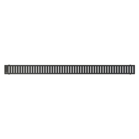 Rošt Alca 105 cm nerez černá mat zebra PURE-1050BLACK