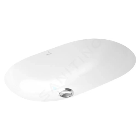 VILLEROY & BOCH - O.novo Vstavané umývadlo, 600x350 mm, s prepadom, biela 41626001