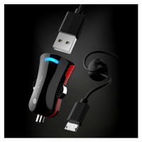 STURDO NAU-0012-STU-MICRO AUTONABIJACKA PRO SPORT, MICRO USB KABEL, CIERNA