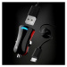 STURDO NAU-0012-STU-MICRO AUTONABIJACKA PRO SPORT, MICRO USB KABEL, CIERNA