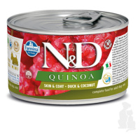N&D DOG QUINOA Duck & Coconut Mini 140g + Množstevná zľava zľava 15% 1+1 zadarmo
