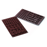 Silikónová forma na čokoládu čísla - Silikomart