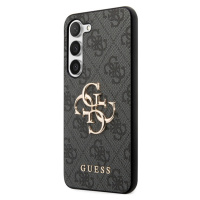 Plastové puzdro Guess na Samsung Galaxy S23 FE 5G S711 GUHCS23FE4GMGGR PU 4G Big Metal Logo sivé