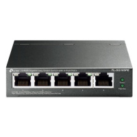 tp-link TL-SG105PE, 5-Port Gigabit Easy Smart Switch with 4-Port PoE+, 4× Gigabit PoE+ Ports, 1×