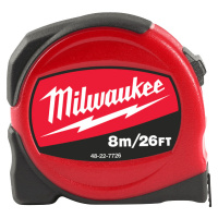 MILWAUKEE Meter, zvinovací SLIMLINE 8M/26FT/25MM