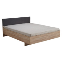 Drevená posteľ Karla 160x200, dub, bez matraca