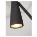 Čierna stojacia lampa s kovovým tienidlom (výška  145,5 cm) Bordeaux – it's about RoMi