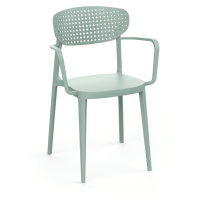 Svetlozelená plastová záhradná stolička Aire – Rojaplast
