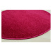Kusový koberec Eton vínově červený kruh - 160x160 (průměr) kruh cm Vopi koberce