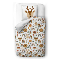 Detská obliečka na jednolôžko z bavlneného saténu 135x200 cm Little Boho – Butter Kings