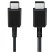 Nabíjací a dátový kábel USB Type-C, USB Type-C, 100 cm, rýchle nabíjanie, PD, Samsung, čierny, t