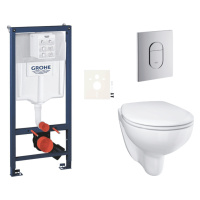 Závesný wc set do ľahkých stien / predstenová montáž Grohe Bau Ceramic SIKOGRSBAUA