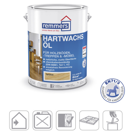 Remmers tvrdý voskový olej  Wassergrau FT 20924  ,2,5L