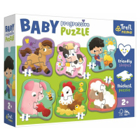 Trefl Baby puzzle Farma, 6v1 (2-6 dielikov)