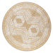Kusový koberec Gemini 106032 Ochre kruh z kolekce Elle – na ven i na doma - 140x140 (průměr) kru