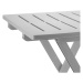 Skladací balkónový stôl PROGARDEN 50 cm sivý