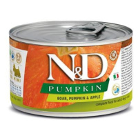 KONZERVA N&D DOG BOAR & PUMPKIN & APPLE 140g