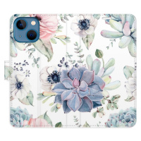 Flipové puzdro iSaprio - Succulents - iPhone 13 mini