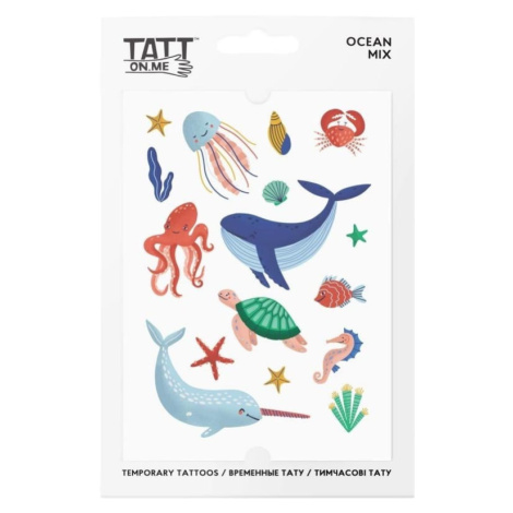 TATTonMe Vodeodolné dočasné tetovačky pre deti Oceán mix