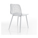Biele jedálenské stoličky v súprave 2 ks Nairobi – Tomasucci