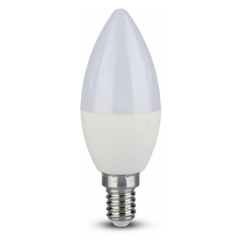 Žiarovka LED SMART E14 4W, RGBW, 300lm, ovládaná cez WiFi  VT-5114 (V-TAC)