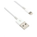 Kábel C-TECH USB 2.0 Nabíjací a synchronizačný kábel Lightning (IP5 a vyšší), 2 m, biely