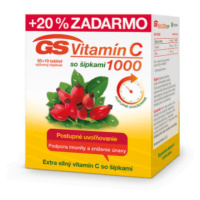 GS Vitamín C 1000 so šípkami 50 + 10 tabliet ZADARMO