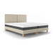 Béžová dvojlôžková posteľ Mazzini Beds Lotus, 180 x 200 cm