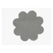 Koberec color shaggy - šedá - kvietok - 160 cm